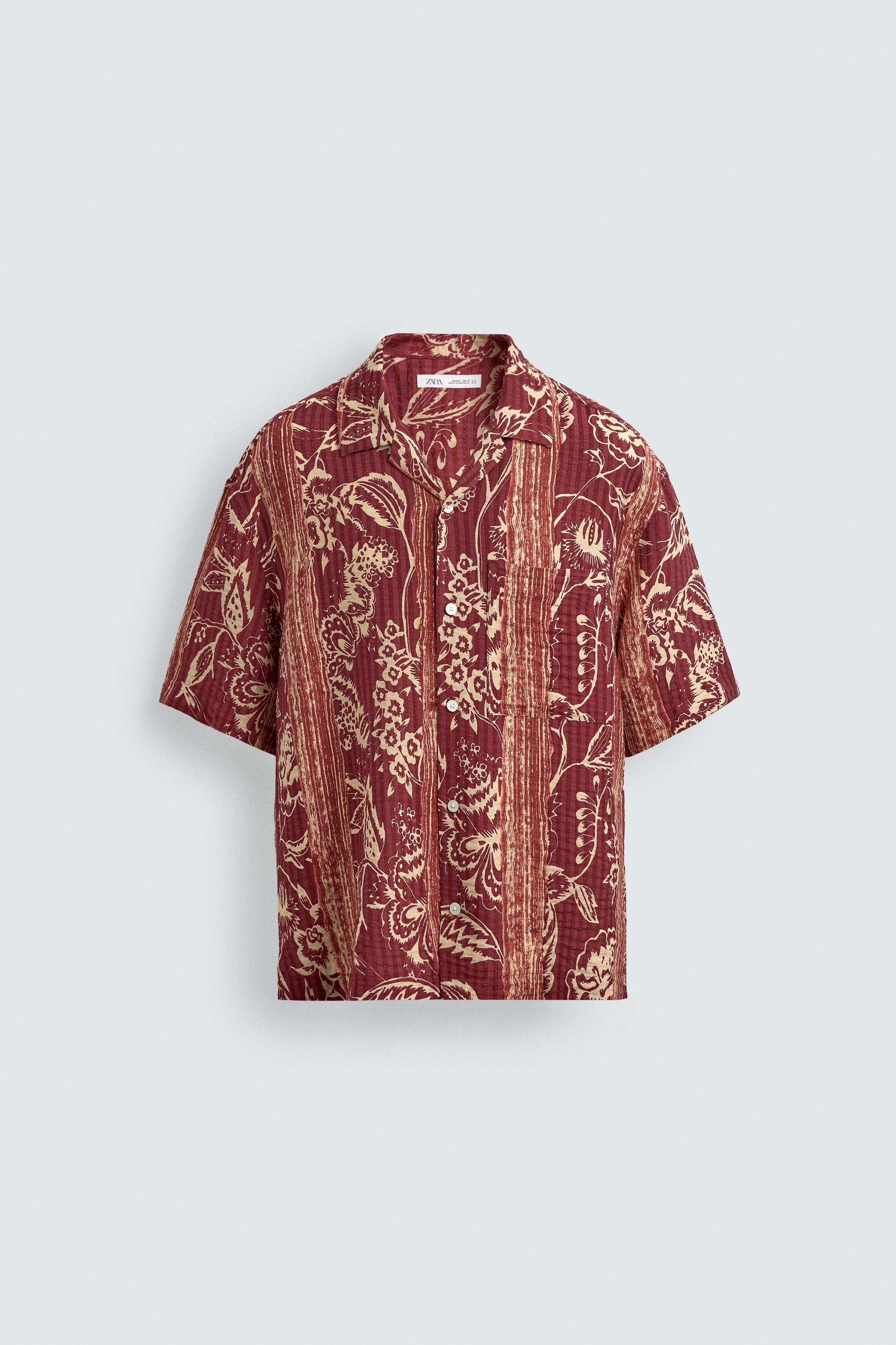 PRINTED STRIPED JACQUARD SHIRT